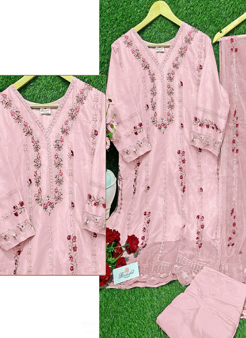 Ramsha R 1047 Readymade Organza Pakistani Suits
